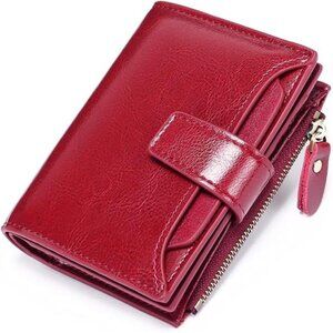 Women's Vegan Leather Wallet, Red